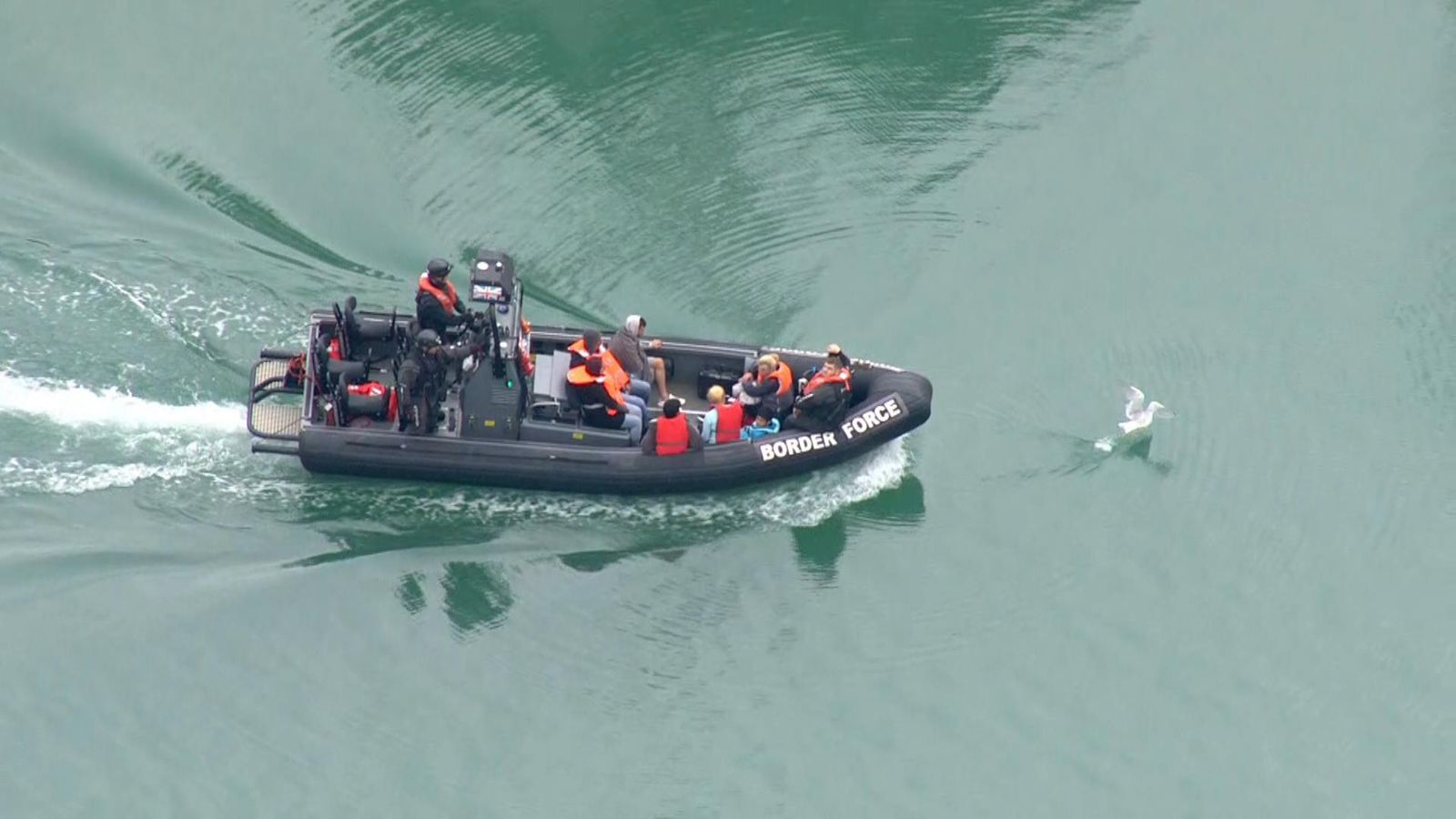 Migrant boats intercepted off Dover coast | UK News | Sky News