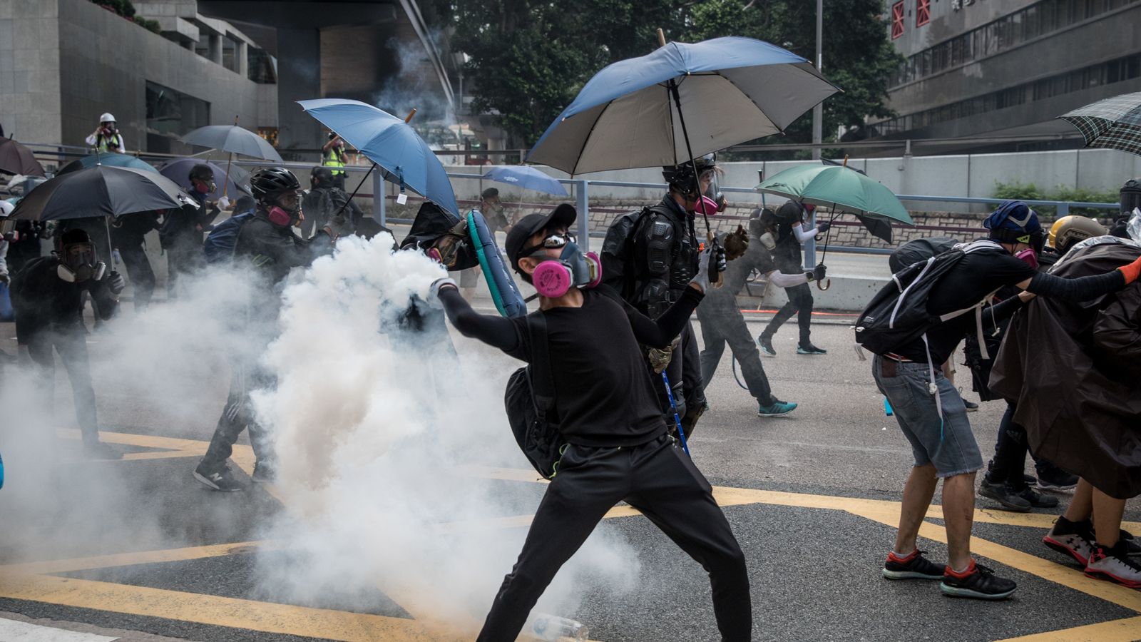 Chaos in Hong Kong as protesters battle 'gangster' police | World News ...