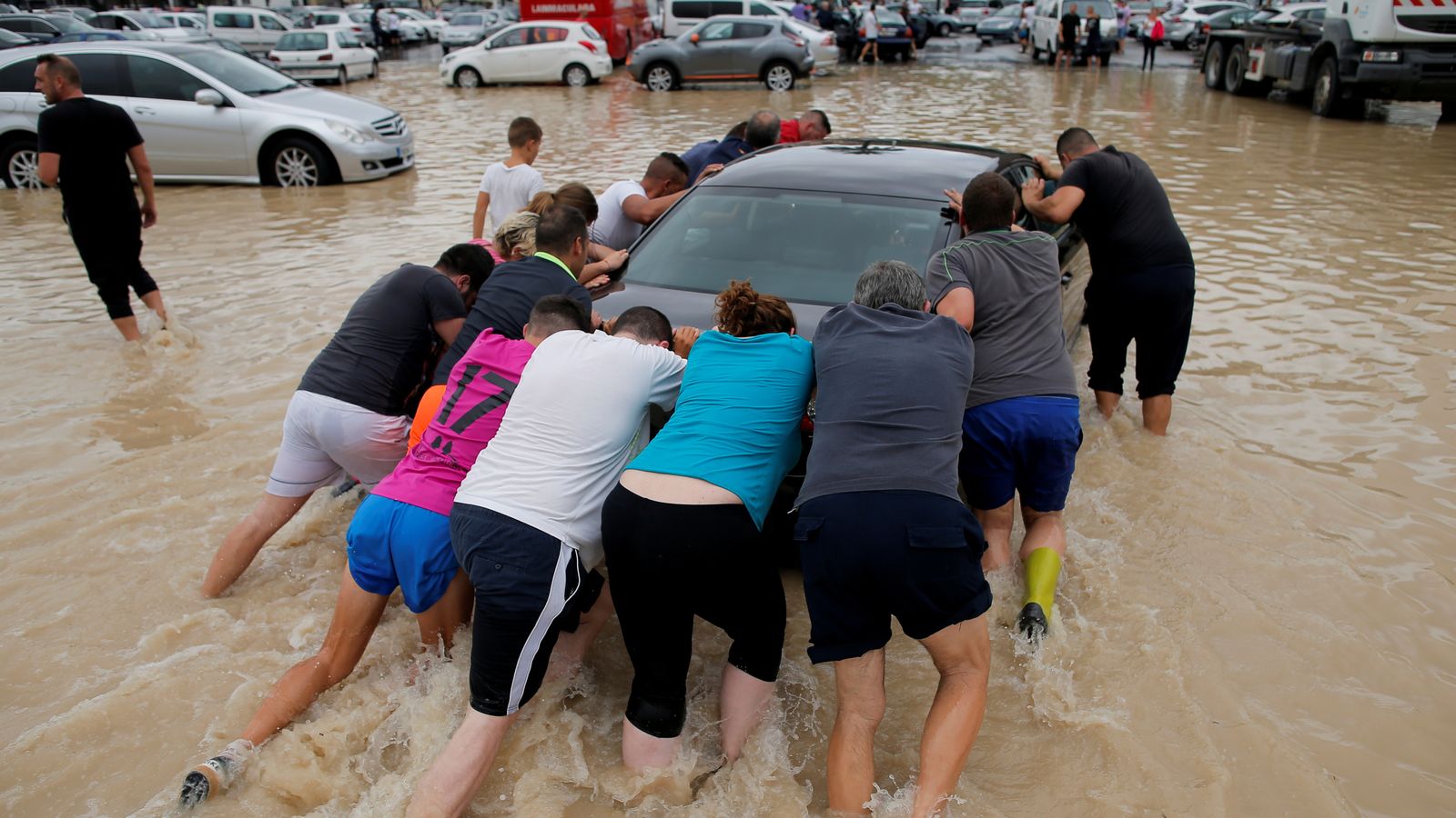 Spain floods At least six dead and thousands evacuated as torrential