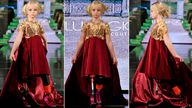 Daisy-May Demetre walks the runway during LULU ET GIGI At New York Fashion Week
