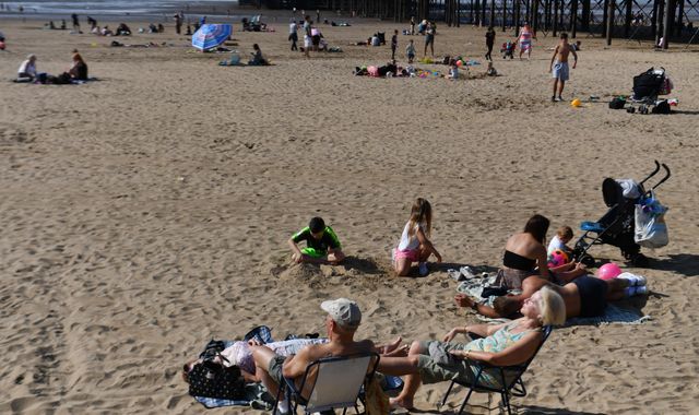 Wales sees 25C temperatures as UK enjoys late summer sunshine