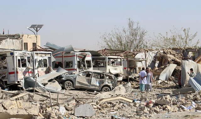 Suicide attack on hospital in Afghanistan kills at least 20