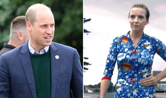 Clothes fit for an assassin: Prince William given Killing Eve pyjamas during BAFTA visit