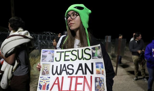 'Storm Area 51' event attracts hundreds of people wanting to 'see them aliens'
