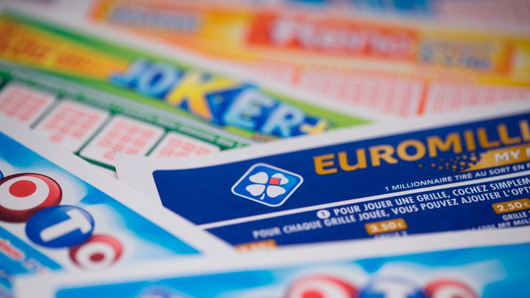 View of severals Loto, Euromillions, Joker, Keno grids by Francaise des Jeux (FDJ), the operator of France's national lottery games taken on March 27, 2018 in Paris. (Photo by JOEL SAGET / AFP)        (Photo credit should read JOEL SAGET/AFP/Getty Images)