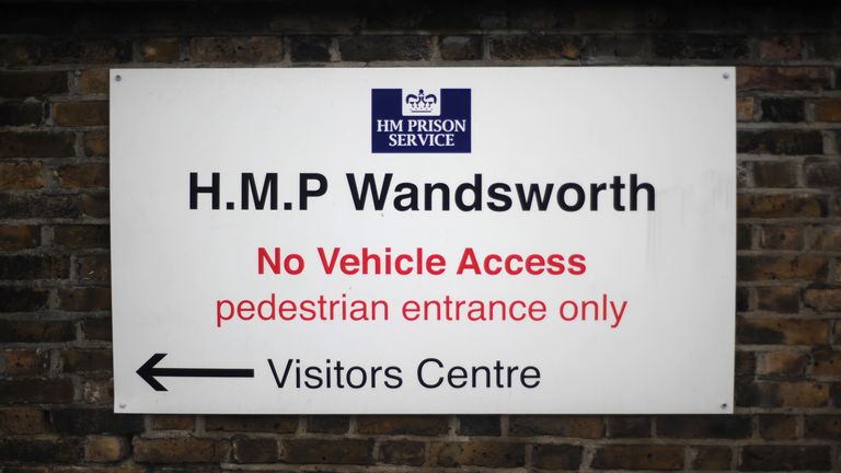General view of HMP Wandsworth, London.