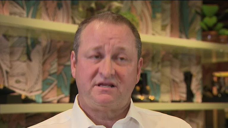 Mike Ashley, founder and chief executive of Sports Direct International,  interviewed by Sky News on 11 September 2019