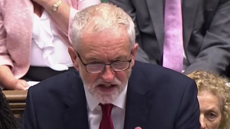 Jeremy Corbyn accuses Boris Johnson of &#39;hiding the facts&#39; over Brexit at PMQs