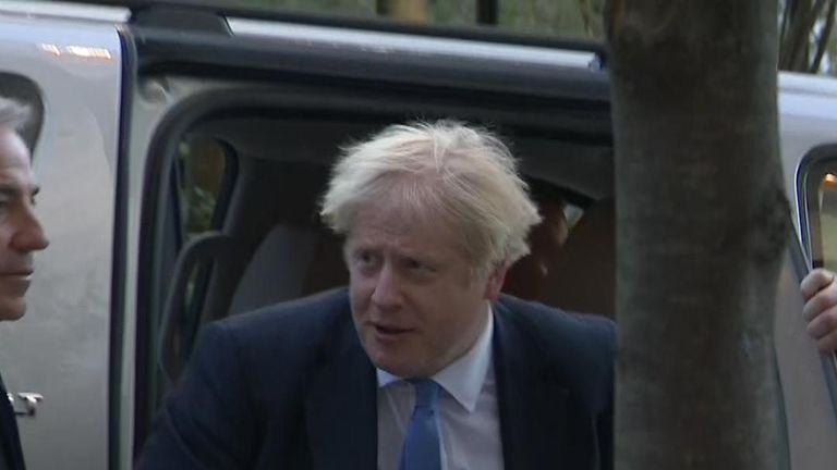 Boris Johnson seen in New York following Supreme Court judgment that prorogation was unlawful