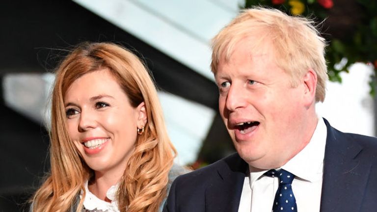 Boris Johnson and girlfriend Carrie Symonds expecting first baby together - and reveal engagement | Politics News | Sky News