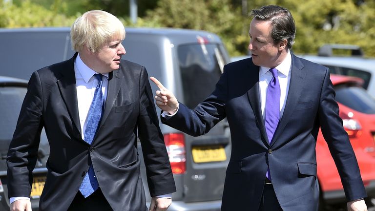 Boris Johnson and David Cameron pictured in 2015