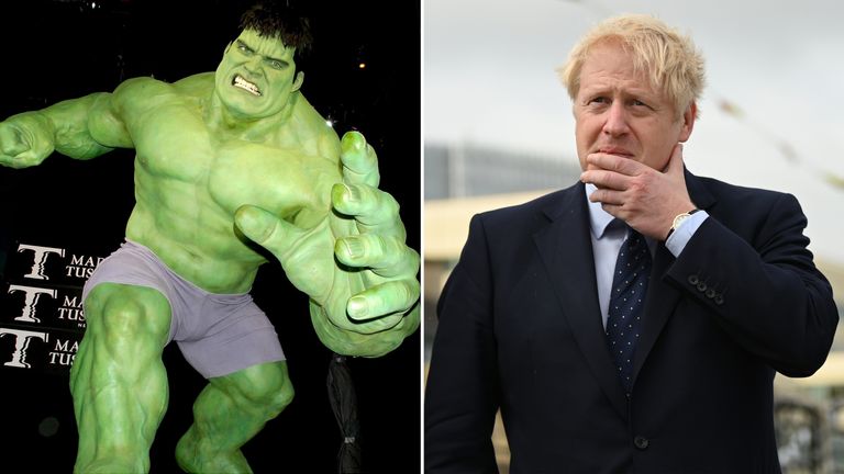 Boris Johnson says Britain will be the Hulk, breaking free of the EU