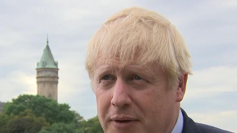 Boris Johnson was absent from the planned joint news conference with the prime minister of Luxembourg