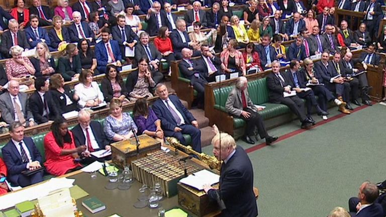 During Boris Johnson&#39;s statement former minister Phillip Lee defects from Tories and joins the Liberal Democrats