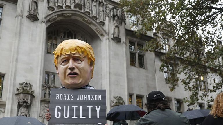 Ο Boris Johnson βρέθηκε ότι ενήργησε παράνομα "  από το Ανώτατο Δικαστήριο