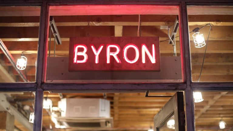 Byron burger restaurant
