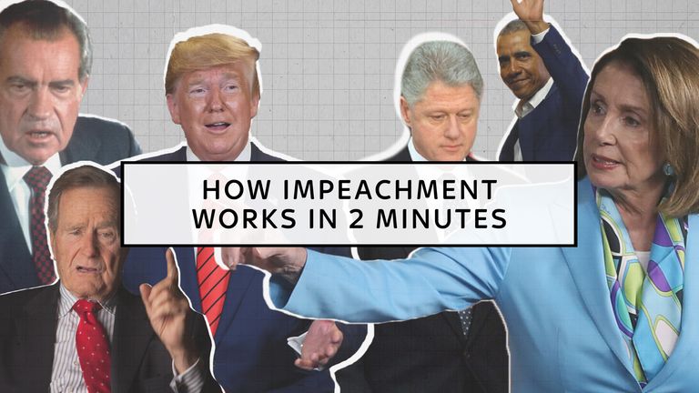 How impeachment works for a US president in two minutes.