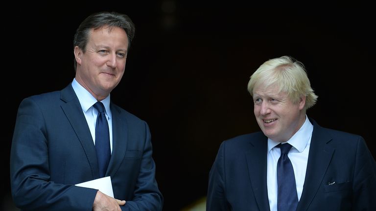 David Cameron and Boris Johnson pictured together in 2015