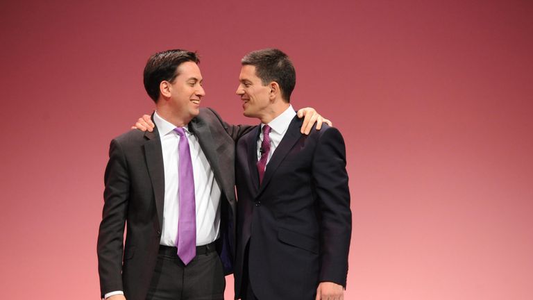 David and Ed Miliband ran against each other in a Labour leadership election