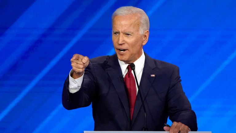 At times Joe Biden appeared flustered