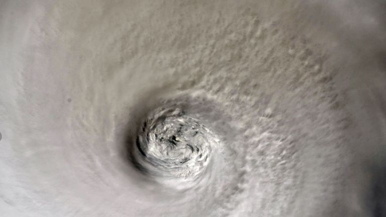 Hurricane Dorian as seen from the International Space Station. Pic: ISS