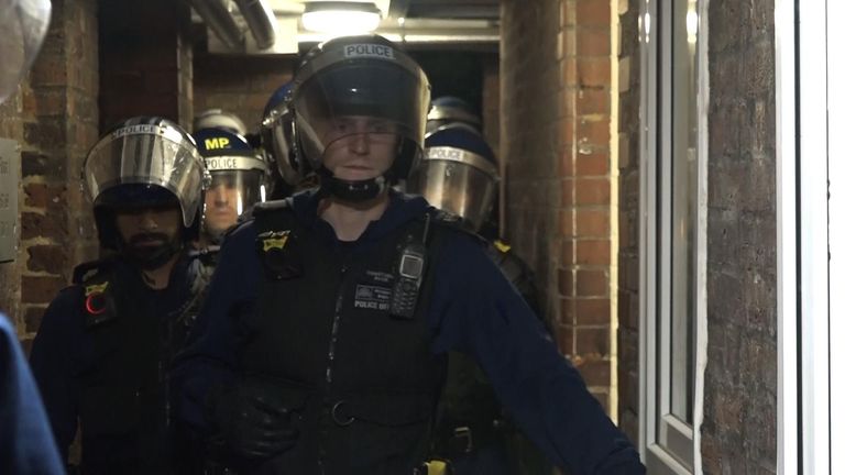 Police raided 21 properties across the capital