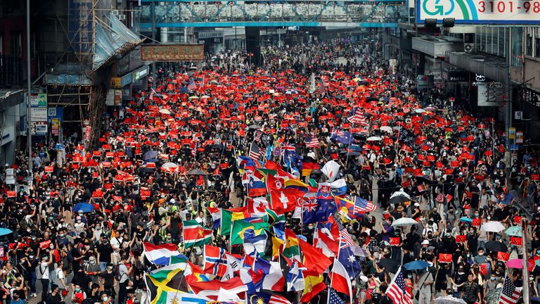 Protests in Hong Kong still