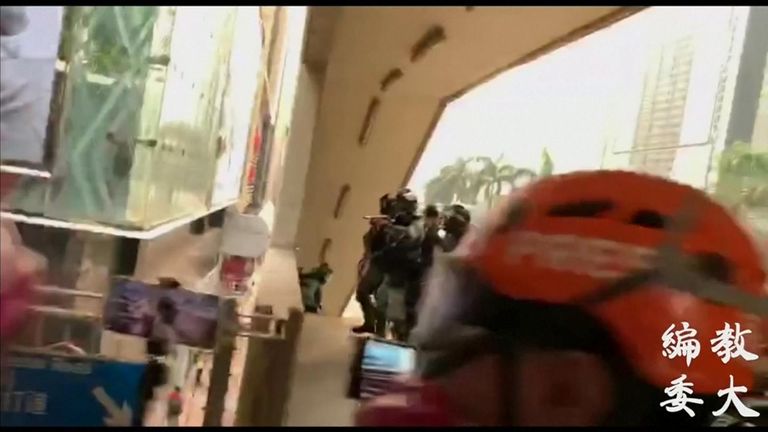 The Indonesian journalist was hit in her right eye by a non-lethal round but was not seriously injured