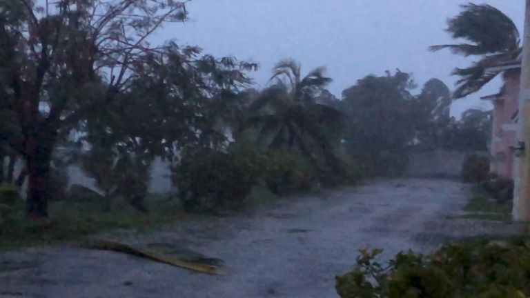 Hurricane Dorian strikes Bahamas