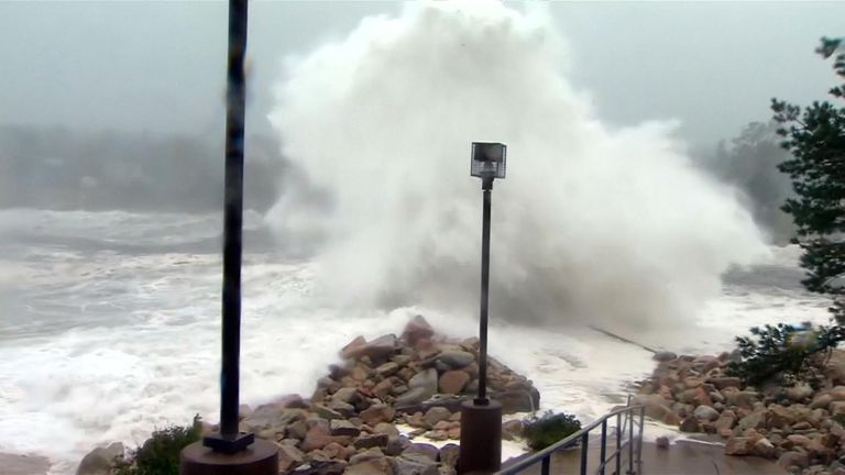 Dorian has brought huge waves to Canada's Atlantic coast