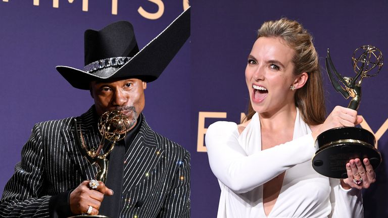 Jodie Comer and Billy Porter both picked up best acting awards at the Emmys