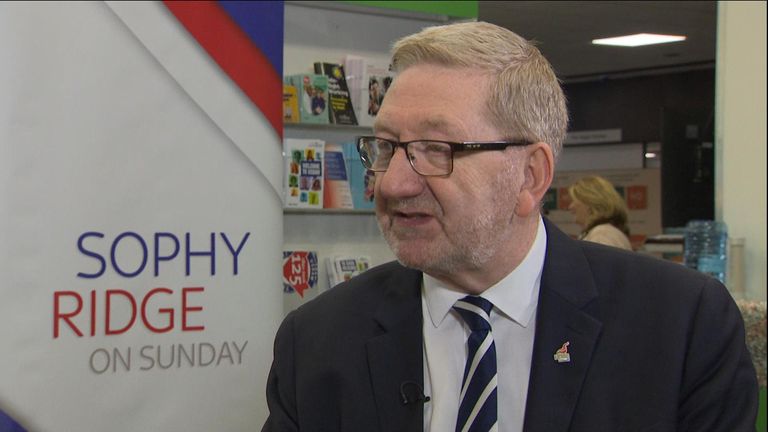 Unite boss Len McCluskey told Sky&#39;s Sophy Ridge that leading members of the shadow cabinet should support Corbyn or &#39;step aside&#39;