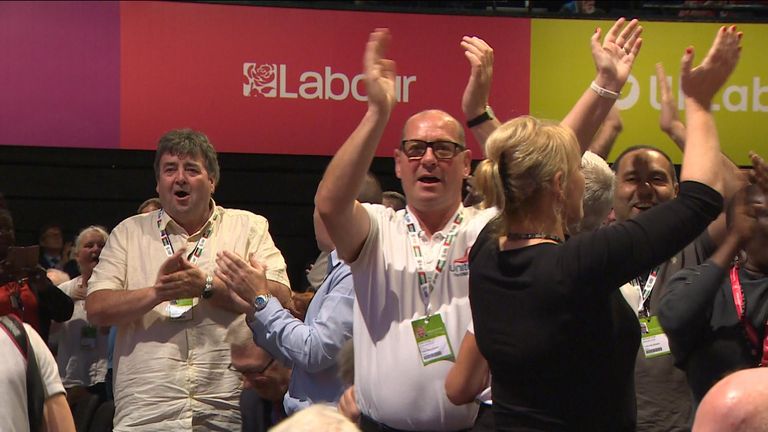 Labour delegates have backed an NEC statement calling for the party to postpone its decision on how to campaign in referendum.