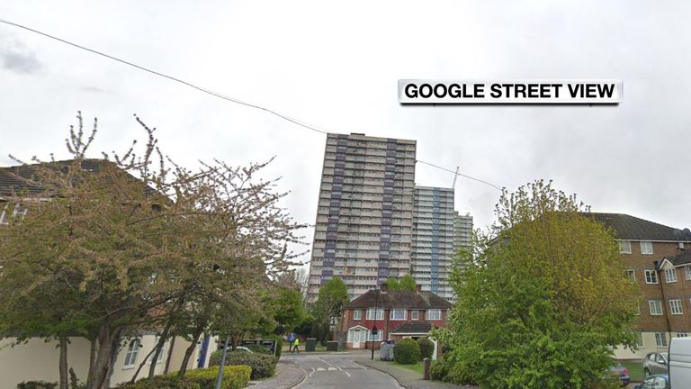 The woman was found at a home in Tennyson nClose in Enfield, north London