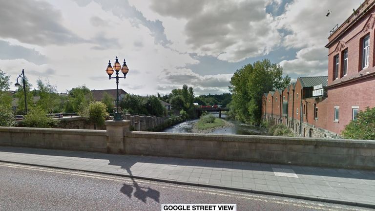 The police cordon is in this area of Radcliffe in Manchester