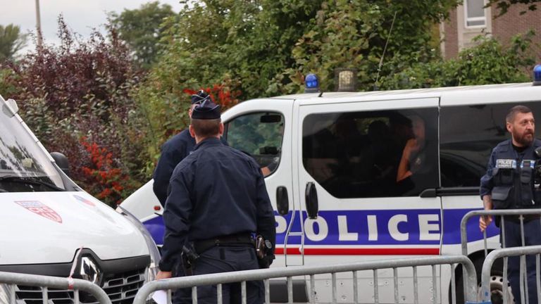 Police entered the camp early on Tuesday. Pic: Care4Calais 