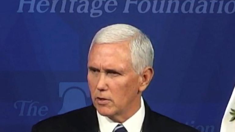 Mike Pence reiterates Donald Trumps words on Iran