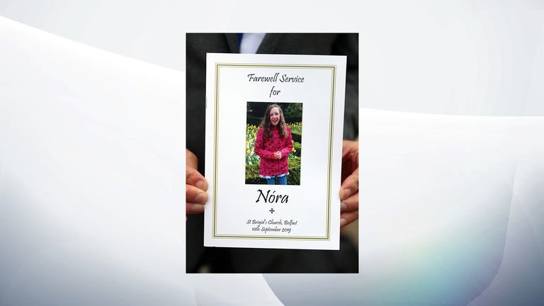 Nora Quoirin was described as 'gentle and innocent' at her funeral in Belfast