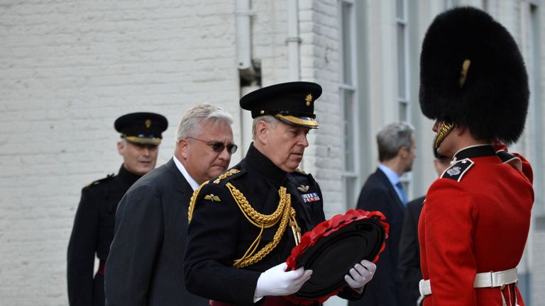 Prince Andrew in Belgium still