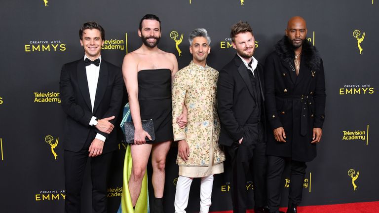 Van Ness (second left) shot to fame on the Queer Eye reboot