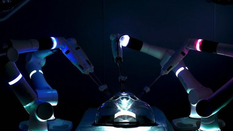 Surgeons operating on patients while controlling their robotic arms could become a new standard in hospitals. Phillips VT