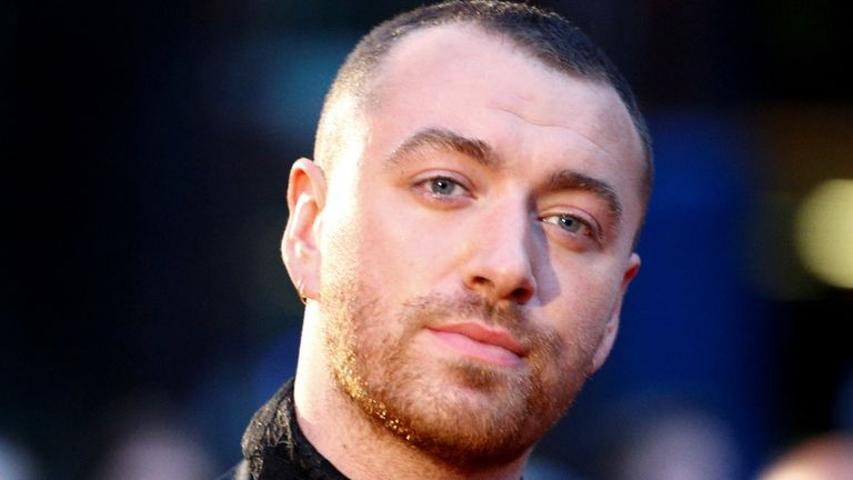 Singer Sam Smith poses as he arrives at the GQ Men Of The Year Awards in London, Britain on 3 September