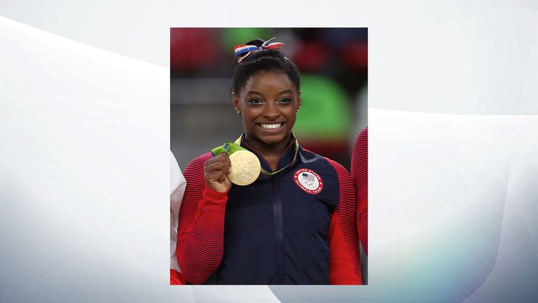 Simone Biles won four Gold medals at the 2016 Rio Olympics