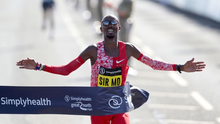 Image result for MO FARAH WINS RECORD SIXTH STRAIGHT TITLE