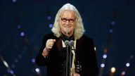 LONDON, ENGLAND - JANUARY 20:  Billy Connolly, winner of the Special Recognition award, speaks onstage at the 21st National Television Awards at The O2 Arena on January 20, 2016 in London, England.  (Photo by Tristan Fewings/Getty Images)