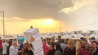 More than 7,000 Kurds have arrived at the Bardarash refugee camp in Iraq in a week. Pic: Helan Fahmi, Khalsa Aid International