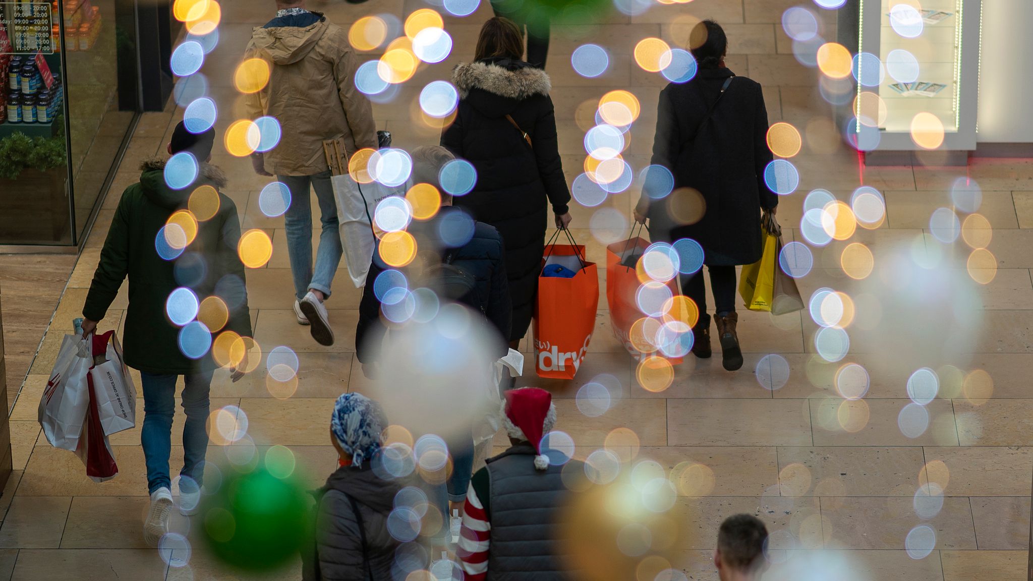 Christmas shopping disappoints as sales fall for record fifth month | Business News | Sky News