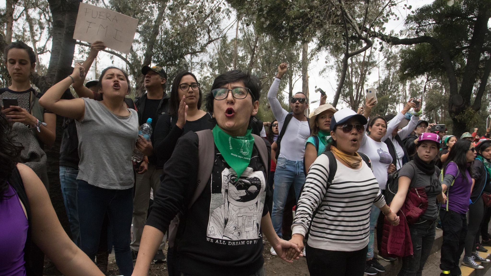 Ecuador protests Army moves into capital Quito to combat increased