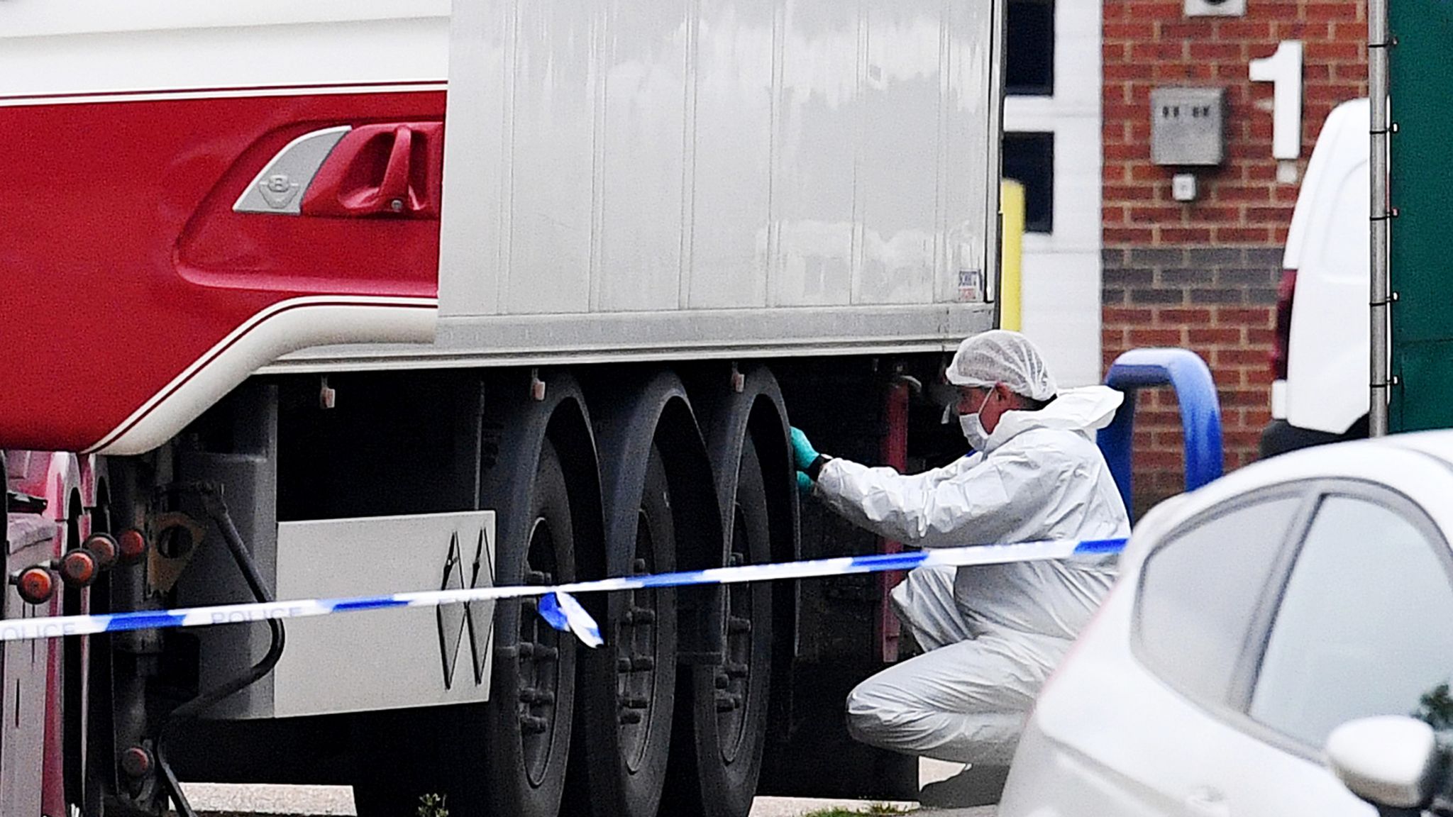 Essex Lorry Deaths Police Escort Ambulances To Remove Bodies For Post