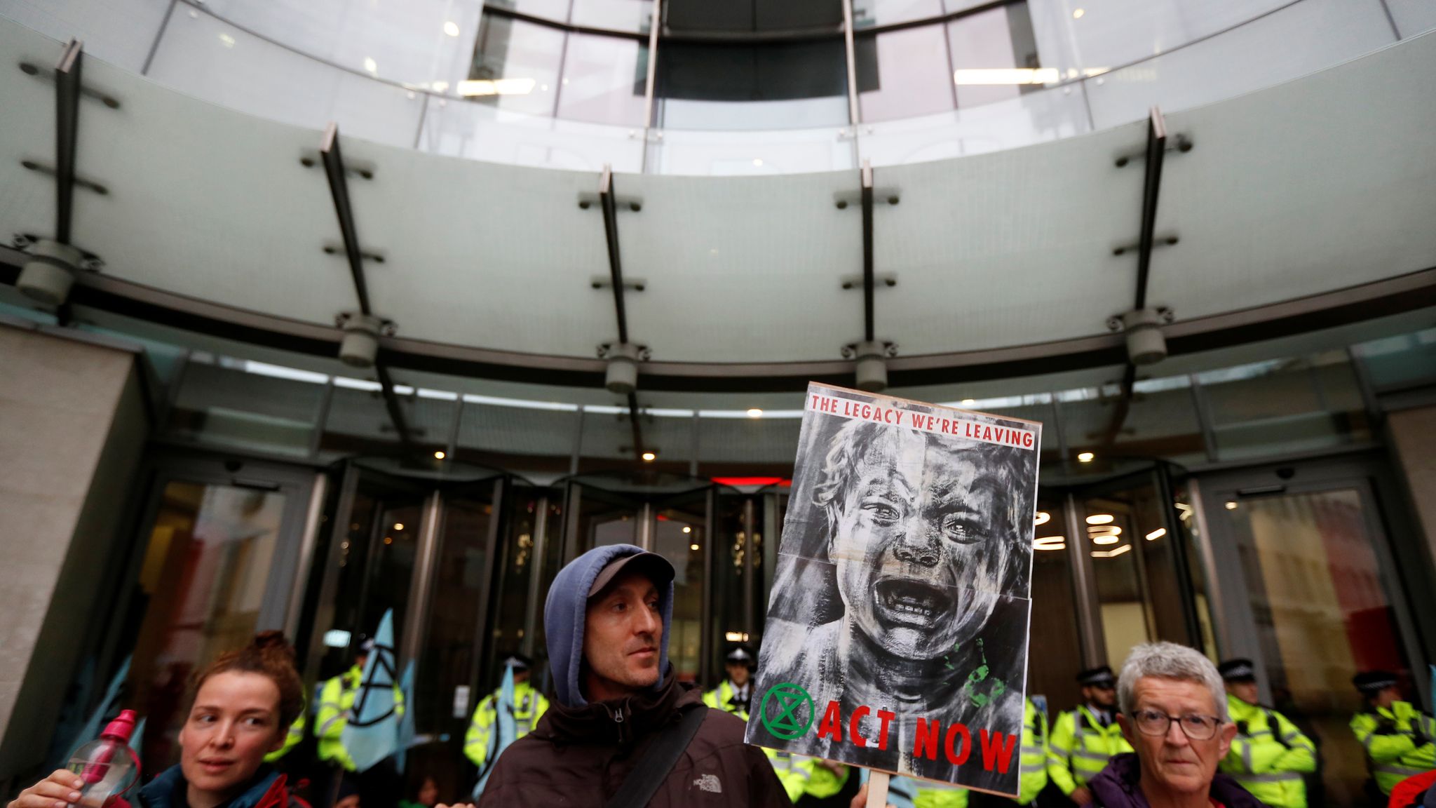 'No One In, No One Out': Extinction Rebellion Block BBC Headquarters ...